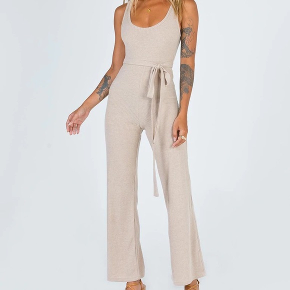 Princess Polly Callie ribbed jumpsuit - Picture 1 of 7